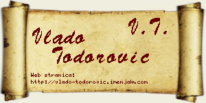 Vlado Todorović vizit kartica